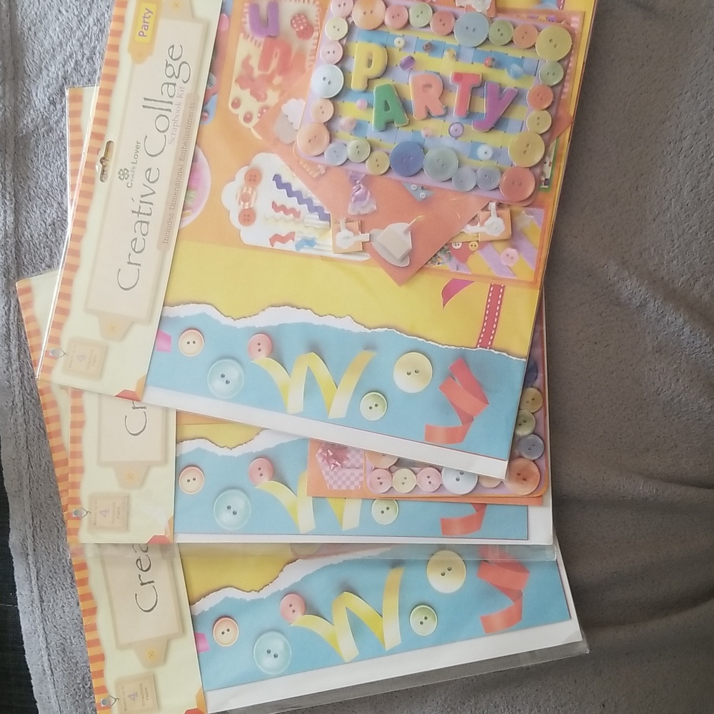 3 New Party 12x12 scrapbooking kit